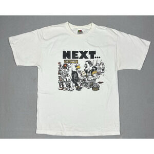 Vintage Y2K Pittsburgh Steelers Blitzburgh Butcher Caricature Big Ben Shirt Sz M